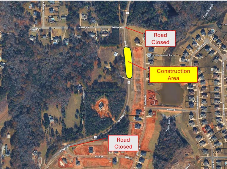 Old Ridge Road Construction and Lane Closures Beginning August 6, 2026